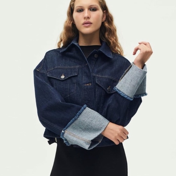 Zara Jackets & Blazers - Denim zara cuff sleeve jacket